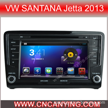 Car DVD Player for Pure Android 4.2.2 Car DVD Player with A9 CPU Capacitive Touch Screen GPS Bluetooth for Vw Santana Jetta 2013 (AD-7696)
